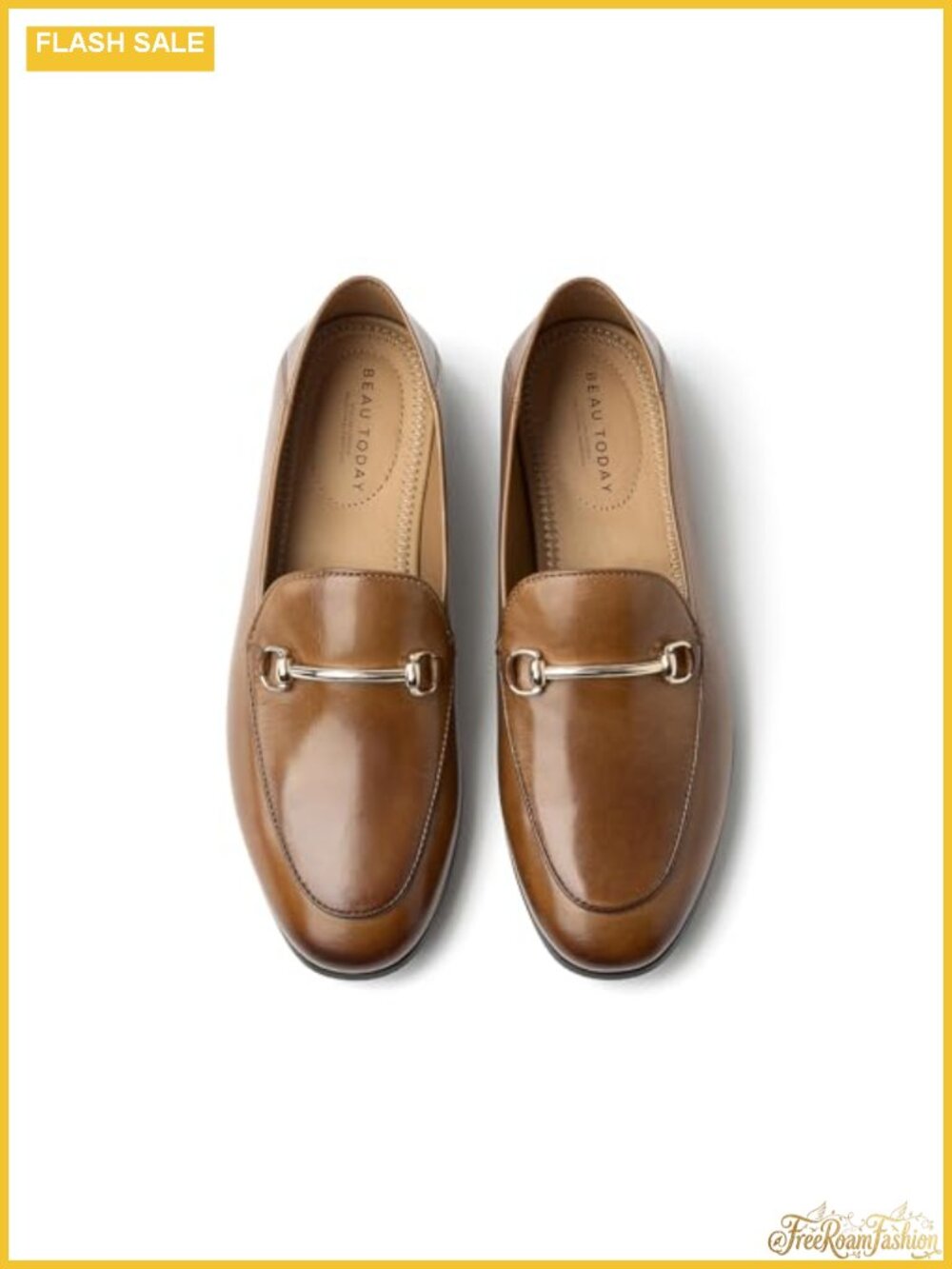 Genuine Leather Slip On Loafer Flats Pointed Toe Work Office Shoes